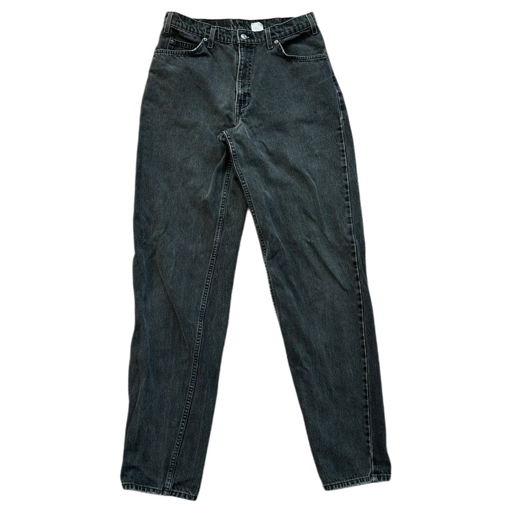 Levi's Vintage Charcoal Gray Orange Tab 560 Loose Fit Tapered Leg Jeans 34x36
